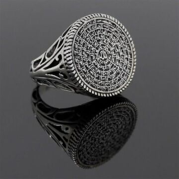 Esmaül Hüsna Dua Yazılı 925 Ayar Gümüş Yüzük