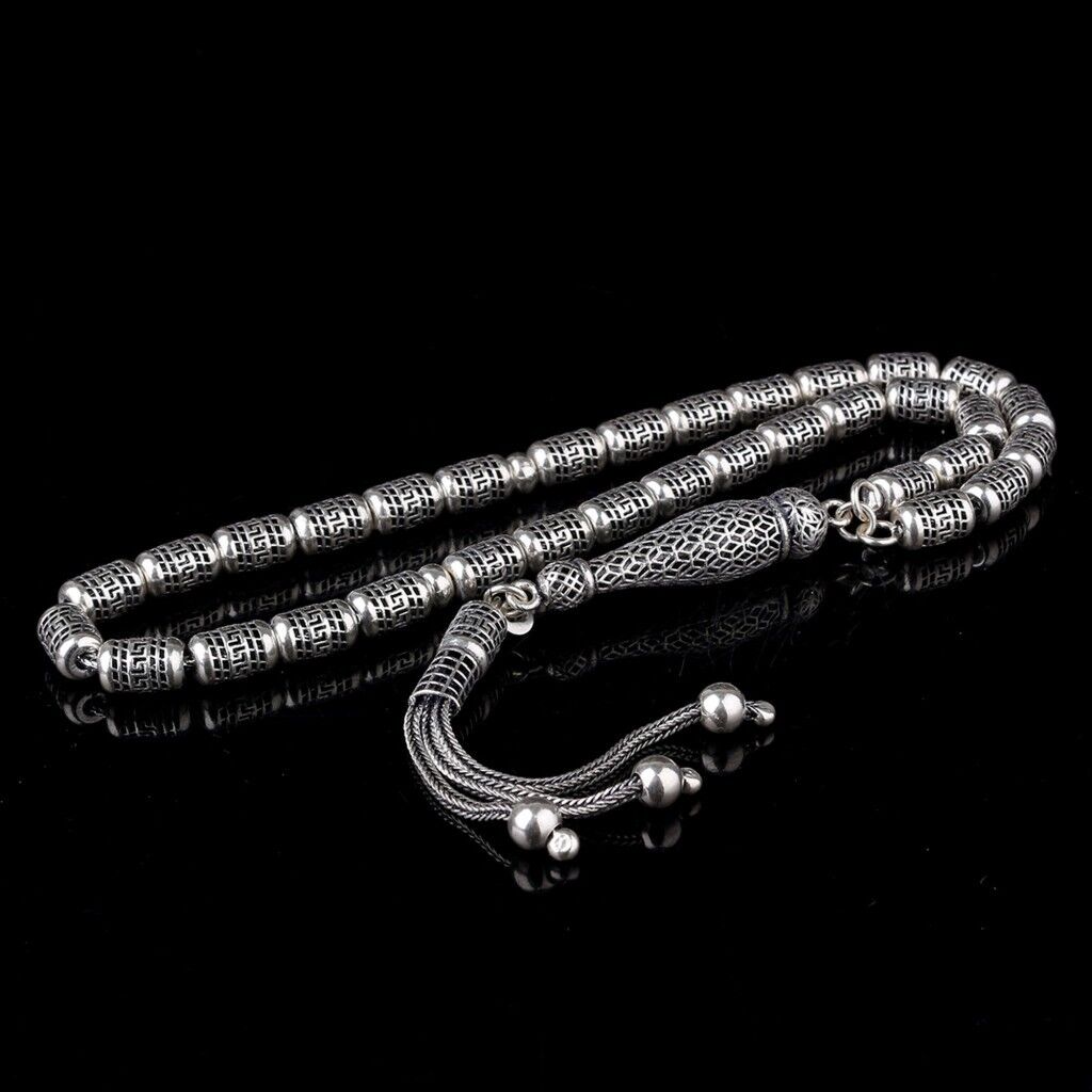 925 Ayar Gümüş Kapsül Kesim Fizyon Tesbih Model 3