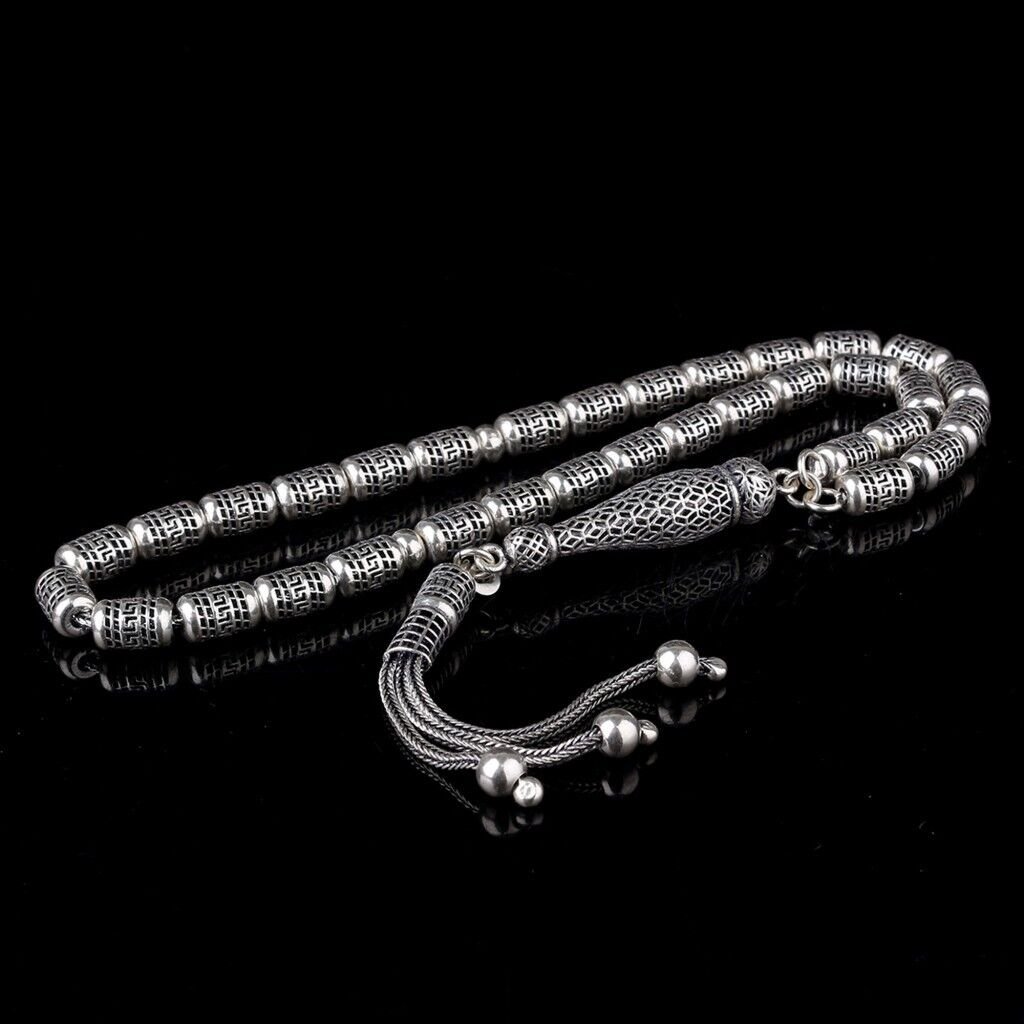 925 Ayar Gümüş Kapsül Kesim Fizyon Tesbih Model 3