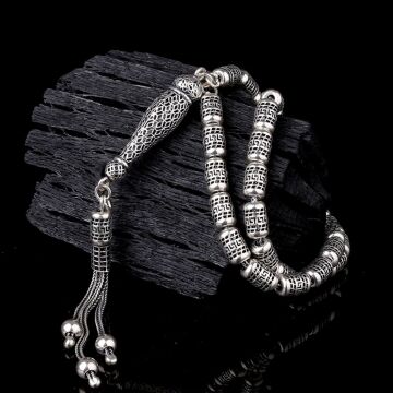 925 Ayar Gümüş Kapsül Kesim Fizyon Tesbih Model 3