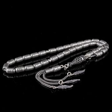 925 Ayar Gümüş Kapsül Kesim Fizyon Tesbih Model 10