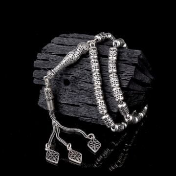 925 Ayar Gümüş Fizyon Kesim Tesbih Model 1