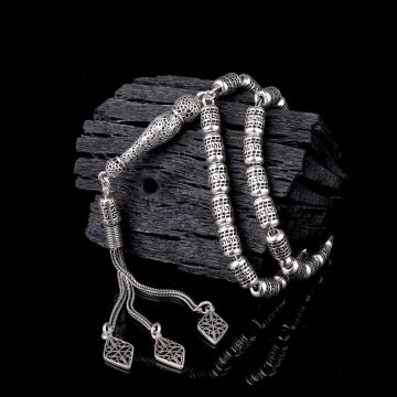 925 Ayar Gümüş Fizyon Kesim Tesbih Model 1