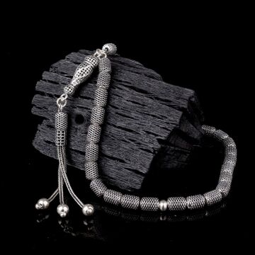 925 Ayar Gümüş Kapsül Kesim Fizyon Tesbih Model 6