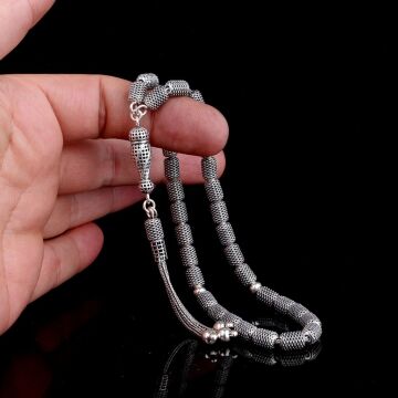 925 Ayar Gümüş Kapsül Kesim Fizyon Tesbih Model 6