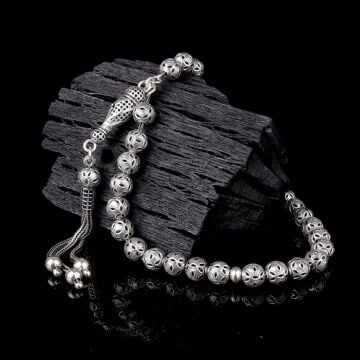 925 Ayar Gümüş Küre Kesim Fizyon Tesbih