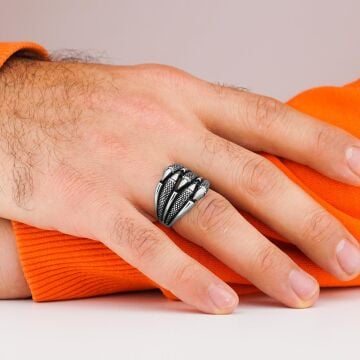 Pençeli 925 Ayar Gümüş Yüzük