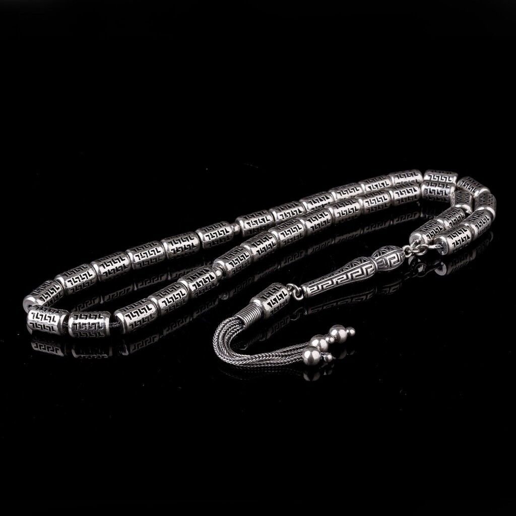 925 Ayar Gümüş Kapsül Kesim Fizyon Tesbih Model 8