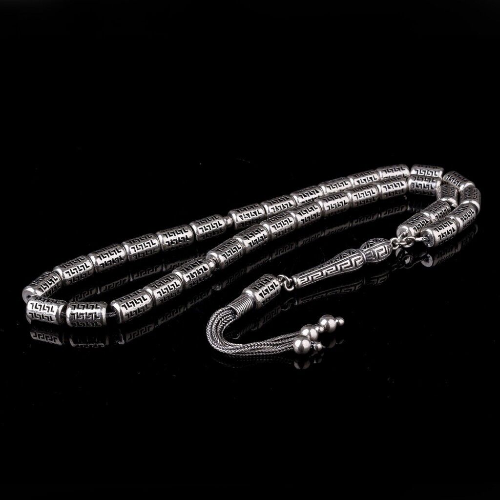 925 Ayar Gümüş Kapsül Kesim Fizyon Tesbih Model 8