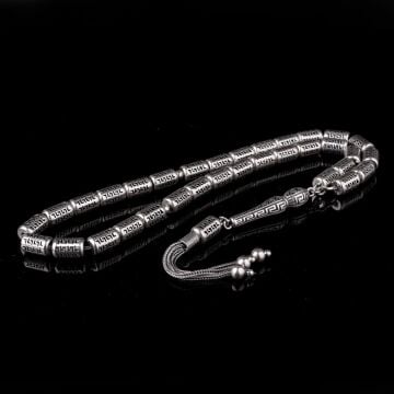 925 Ayar Gümüş Kapsül Kesim Fizyon Tesbih Model 8