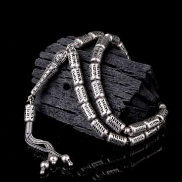 925 Ayar Gümüş Kapsül Kesim Fizyon Tesbih Model 8