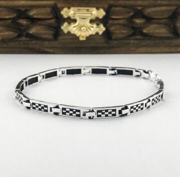 925 Ayar Gümüş Erkek Bileklik