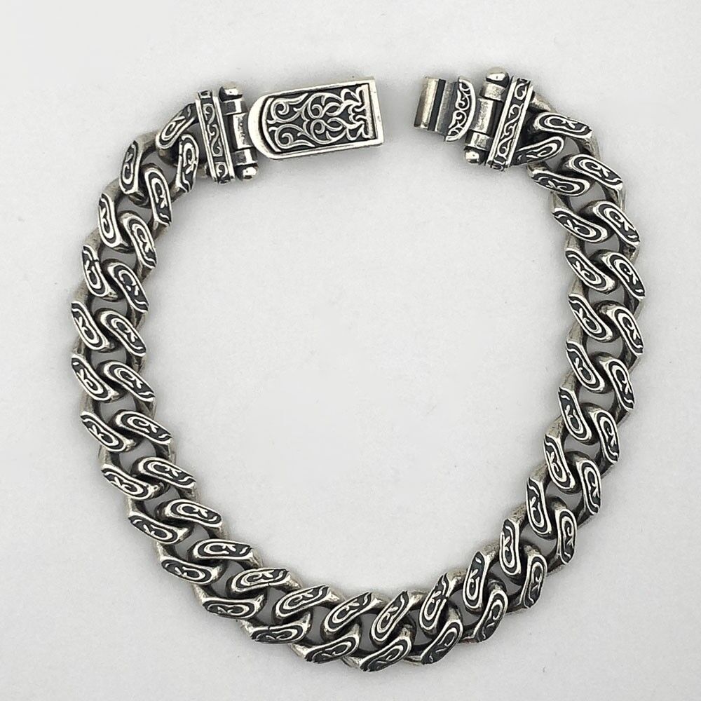 925 Ayar Gümüş El İşi Gurmet Erkek Bileklik