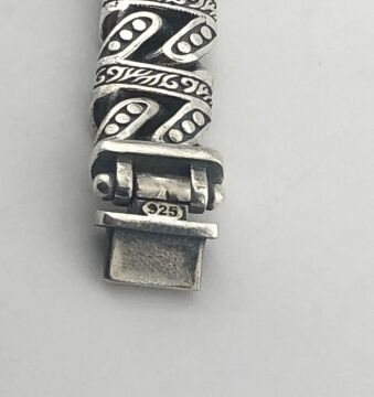 925 Ayar Gümüş El İşi Gurmet Erkek Bileklik