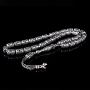 925 Ayar Gümüş Kapsül Kesim Fizyon Tesbih Model 11