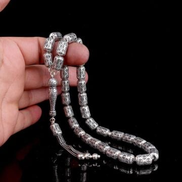 925 Ayar Gümüş Kapsül Kesim Fizyon Tesbih Model 11
