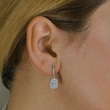 Baget Zirkon Taşlı Gümüş Bayan Set