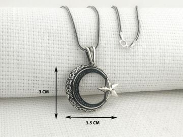 925 Ayar Gümüş Ayyıldız Kolye