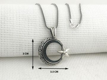 925 Ayar Gümüş Ayyıldız Kolye