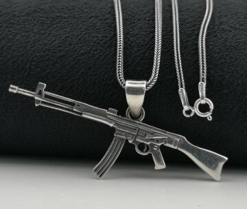 925 Ayar Gümüş Silah Kolye