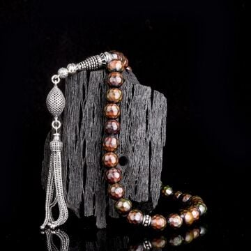 925 Ayar Gümüş Püsküllü Renk Değiştiren His Taşı Tesbih