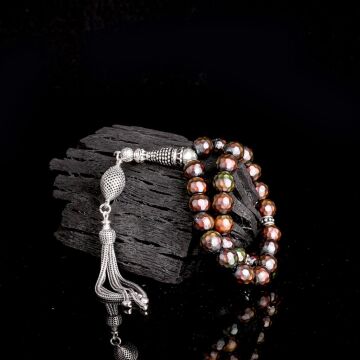 925 Ayar Gümüş Püsküllü Renk Değiştiren His Taşı Tesbih