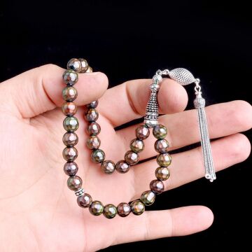 925 Ayar Gümüş Püsküllü Renk Değiştiren His Taşı Tesbih