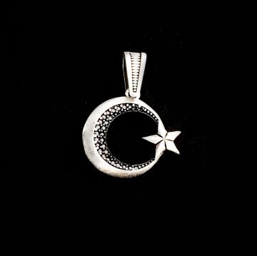 925 Ayar Gümüş Ayyıldız Kolye Ucu