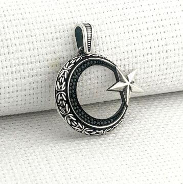 925 Ayar Gümüş Ayyıldız Kolye Ucu