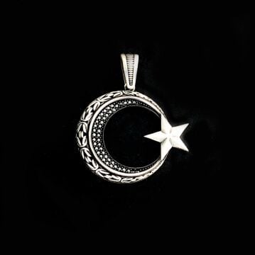 925 Ayar Gümüş Ayyıldız Kolye Ucu