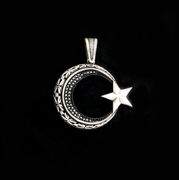 925 Ayar Gümüş Ayyıldız Kolye Ucu