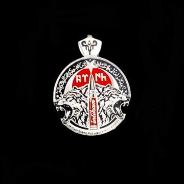 925 Ayar Gümüş Göktürkçe Türk Yazılı Bozkurt Kolye Ucu