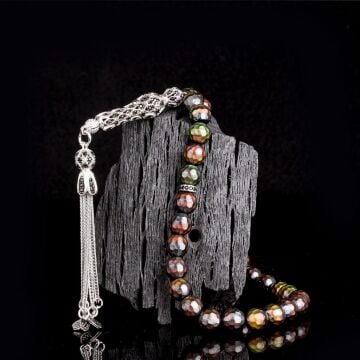 925 Ayar Gümüş Set Püsküllü Renk Değiştiren His Taşı Tesbih