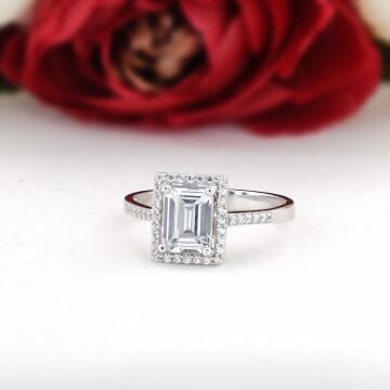 Baget Zirkon Taşlı Gümüş Bayan Set