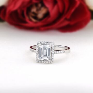 Baget Zirkon Taşlı Gümüş Bayan Set