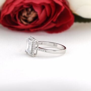 Baget Zirkon Taşlı Gümüş Bayan Set