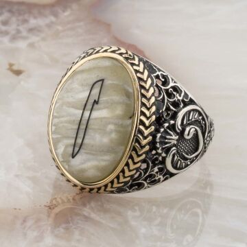 Sedef Taşlı Elif Gümüş Yüzük