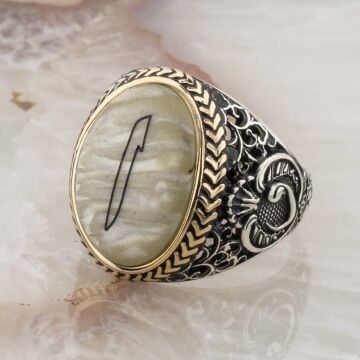 Sedef Taşlı Elif Gümüş Yüzük