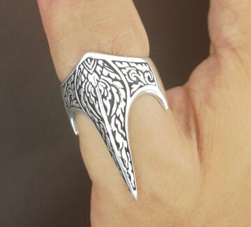 925 Ayar Gümüş Özel Tasarım Okçu Zihgir Yüzüğü