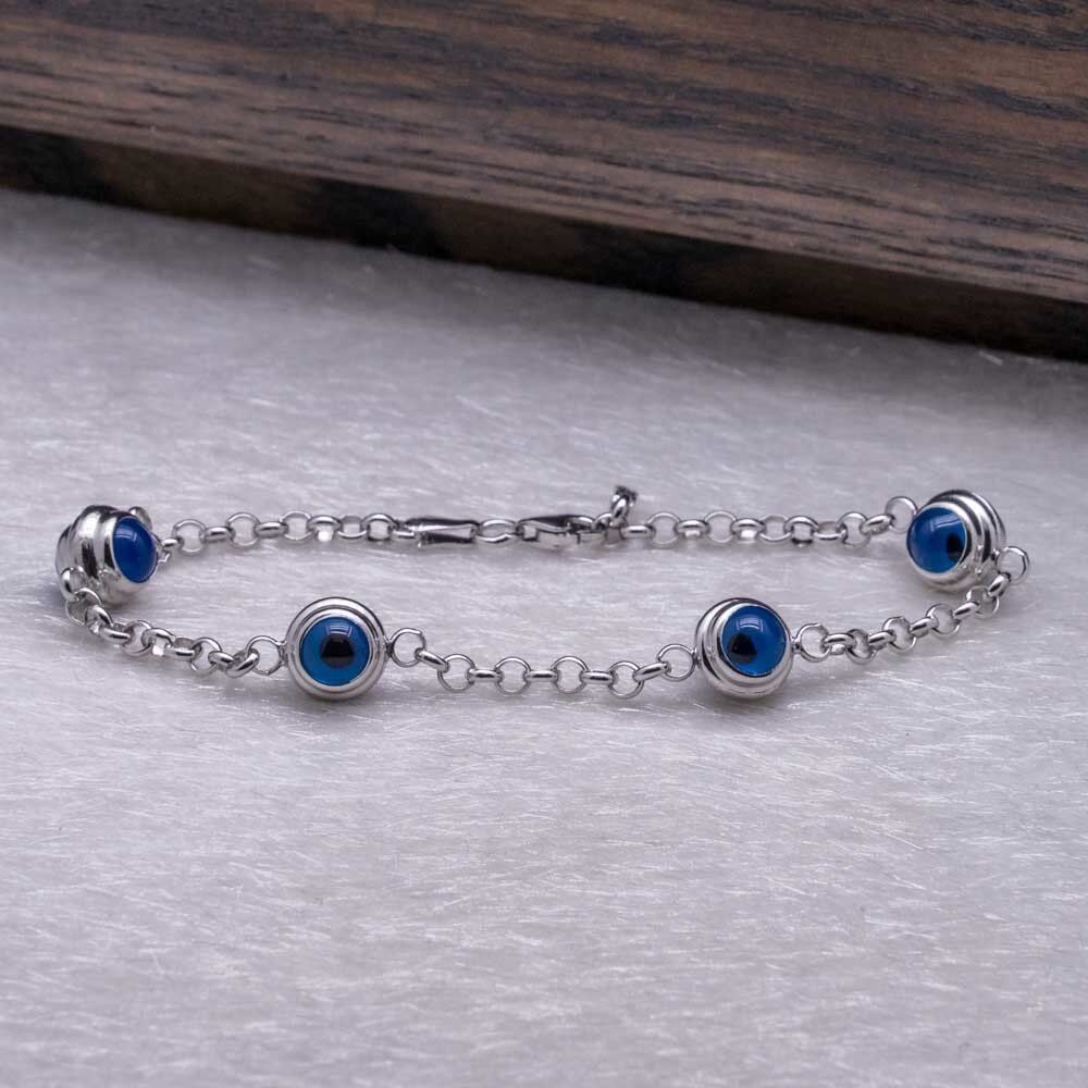 925 Ayar Gümüş  Boncuklu Bileklik