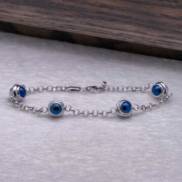 925 Ayar Gümüş  Boncuklu Bileklik