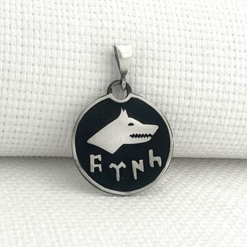 925 Ayar Gümüş Göktürkçe Türk Yazılı Kurt Kolye Ucu