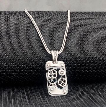 925 Ayar Gümüş Mekanizma Kolye