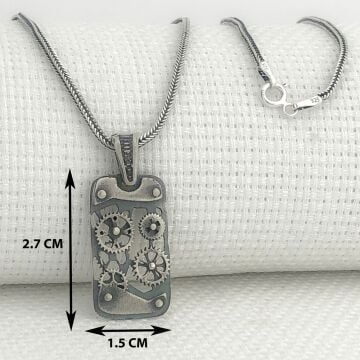 925 Ayar Gümüş Mekanizma Kolye