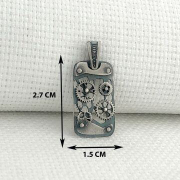 925 Ayar Gümüş Mekanizma Kolye Ucu