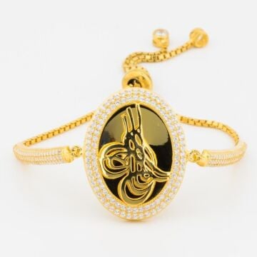 925 Ayar Gümüş Osmanlı Tuğrası Asansörlü Bileklik