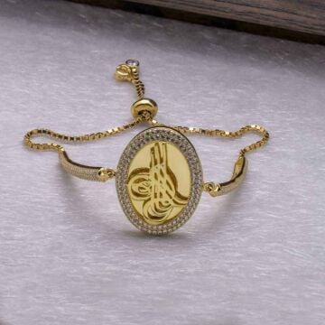 925 Ayar Gümüş Osmanlı Tuğrası Asansörlü Bileklik