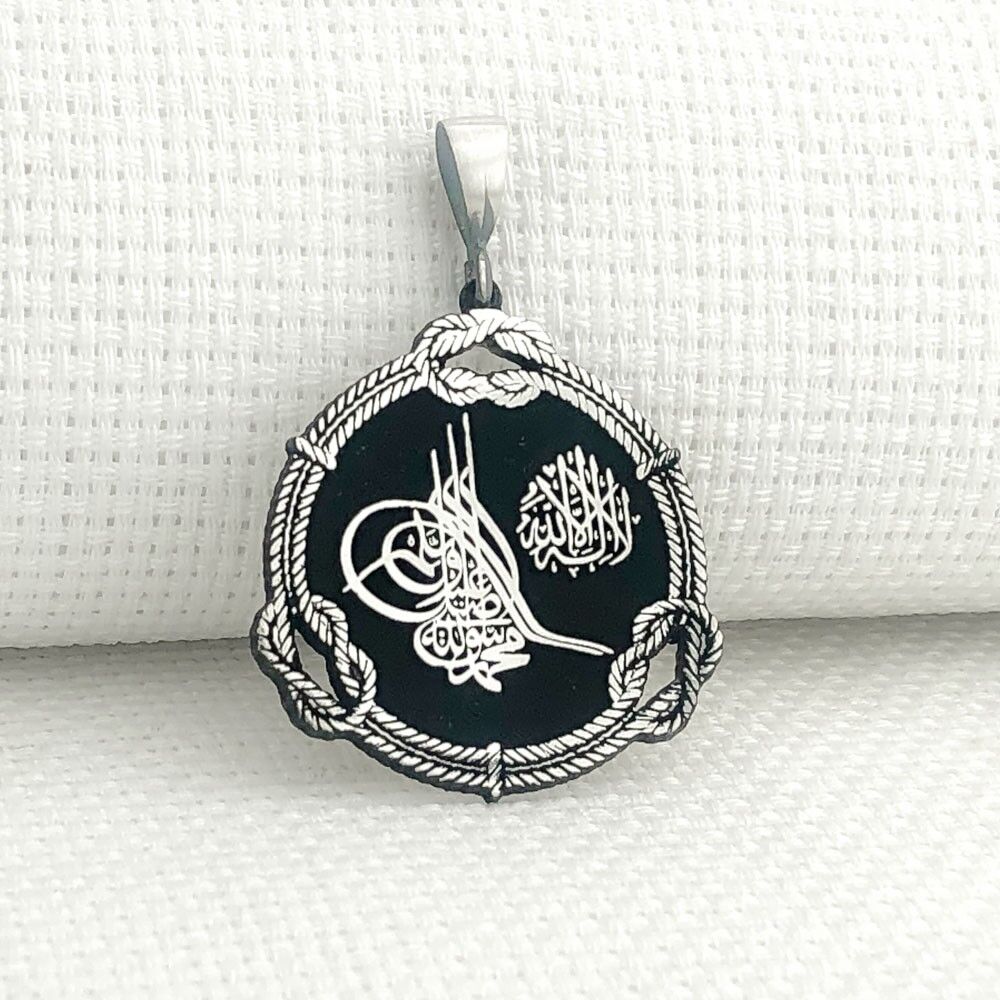 925 Ayar Gümüş Osmanlı Tuğra Tasarımlı Kolye Ucu