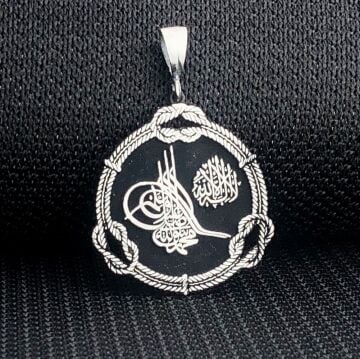 925 Ayar Gümüş Osmanlı Tuğra Tasarımlı Kolye Ucu