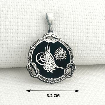 925 Ayar Gümüş Osmanlı Tuğra Tasarımlı Kolye Ucu
